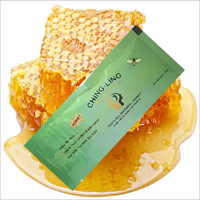 Natural bee honey extract powder paste sachets vip ching a ling green coffee tea 10g men supplement OEM private label