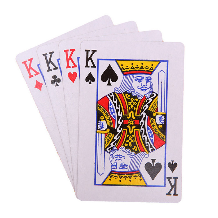 Wholesale cheap promotional personalized custom printing front and adult board games playing cards poker