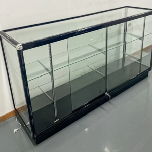 Retail Shop Furniture Lockable Glass Display Showcase with Led Light Extra Vision Display Cases for Smoke Shop