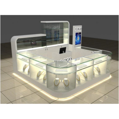 New Design Jewellery Display Counter Jewelry Shop Necklace Gold Display Showcase Luxury Jewelry Kiosk for Sale