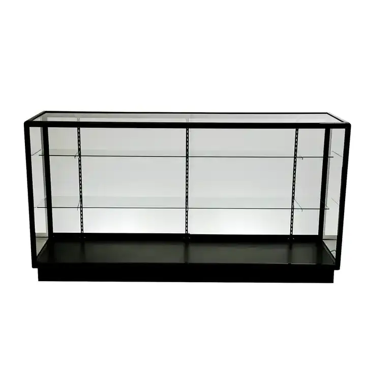 70'' Extra Vision showcase display cabinet MDF tempered glass slide door lockable with led light display counter for retail