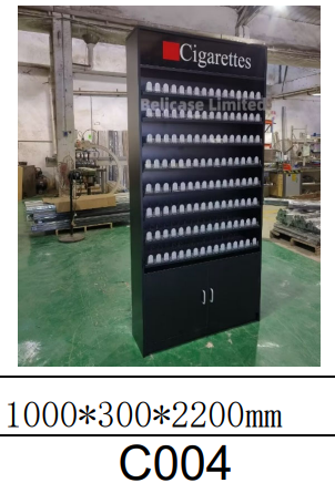 Cigarette Cabinet Stand Display Packs Wine Tobacco Display Showcase Store Cigarettes Display Rack With Led Light