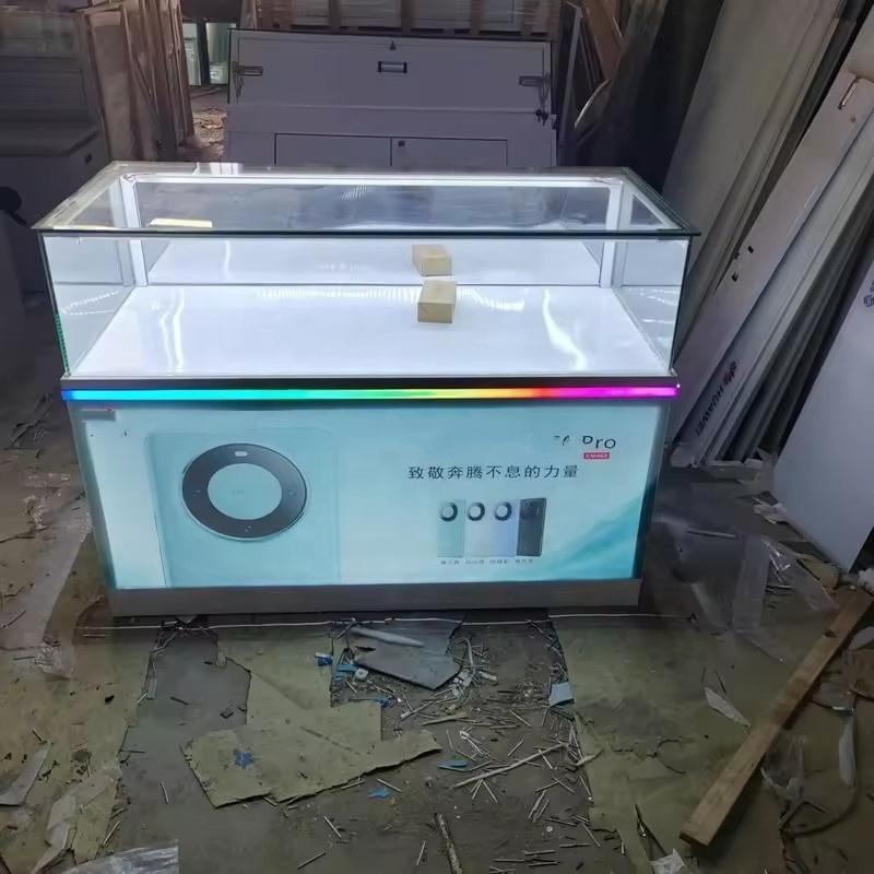 Cheap Mobile Phone Display Case Cellphone Store Display Counter for Display