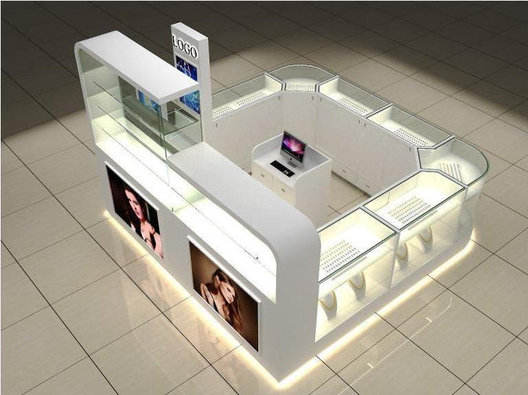 New Design Jewellery Display Counter Jewelry Shop Necklace Gold Display Showcase Luxury Jewelry Kiosk for Sale