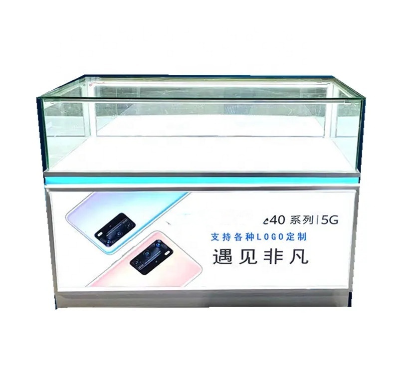 Cheap Mobile Phone Display Case Cellphone Store Display Counter for Display