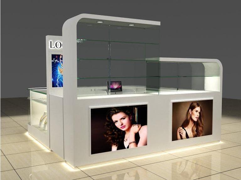 New Design Jewellery Display Counter Jewelry Shop Necklace Gold Display Showcase Luxury Jewelry Kiosk for Sale