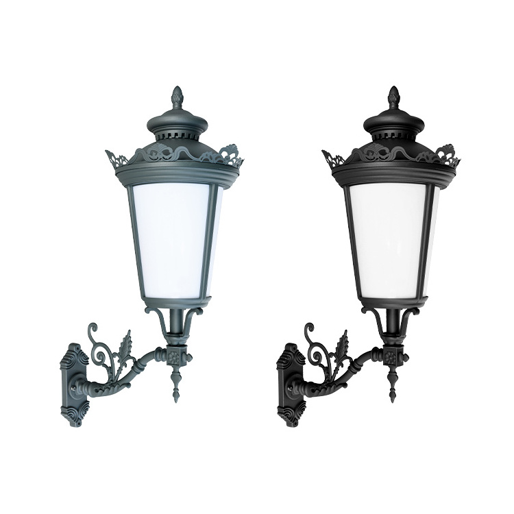 Classic nordic style lantern ip54 waterproof led outdoor wall lamps for hotel garden park