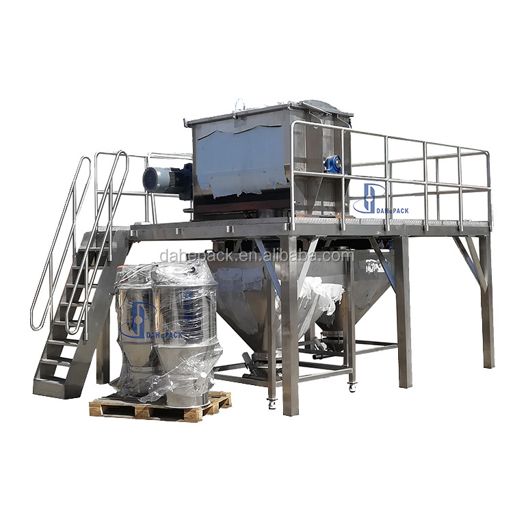 2 ton automatic spice  ribbon mixer