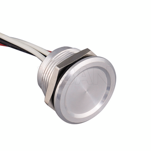 19mm stainless steel concave head anodized Aluminum Alloy waterproof ip68 piezo switch