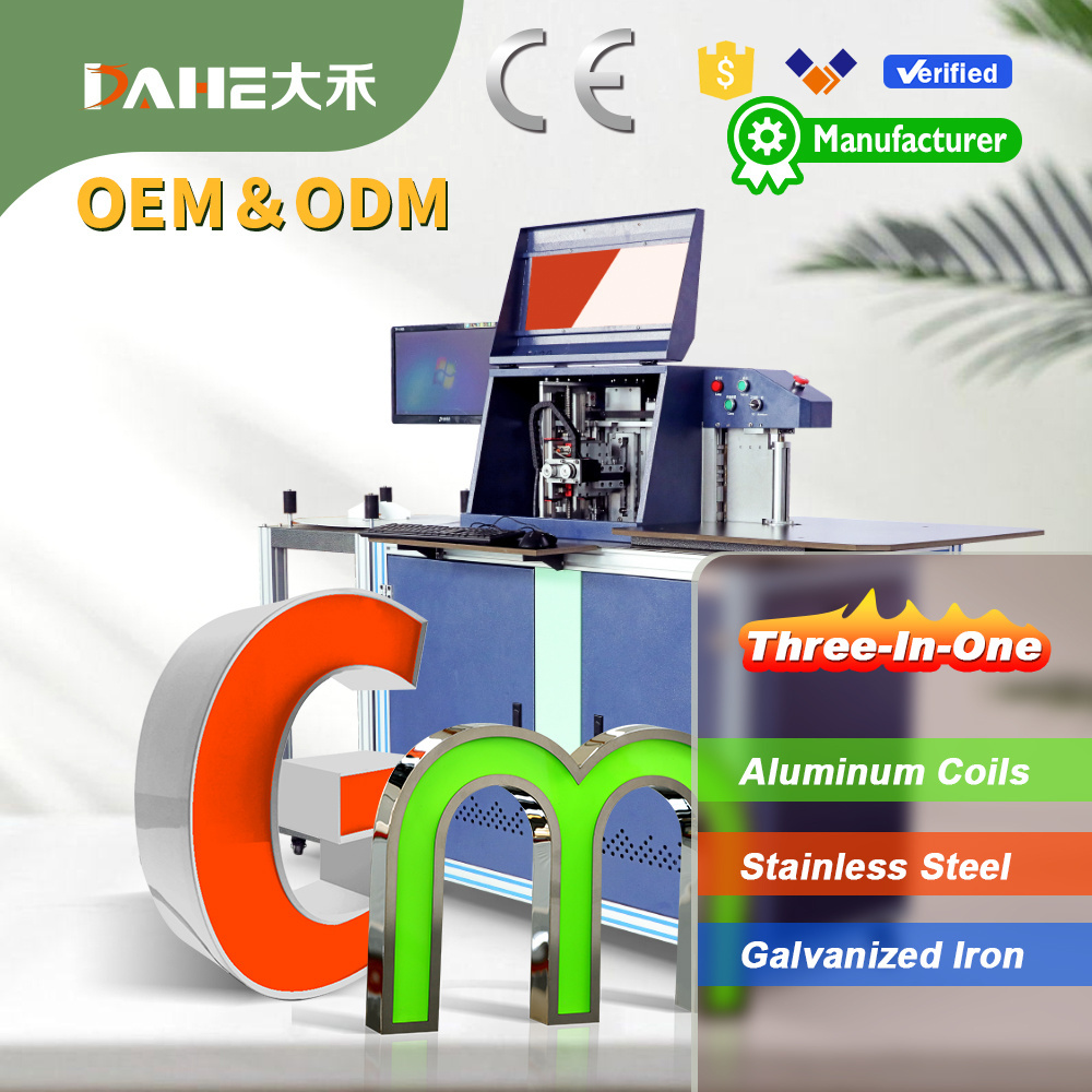 DH-8150 China letter bender neon sign making machine and cnc channel letter bending machines with auto adjust cutting depth