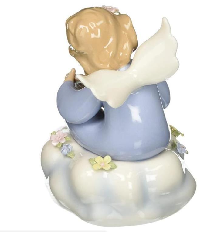 Fine Porcelain You Put Music in My Heart Musical Angel Figurine, 5-1/8-Inch