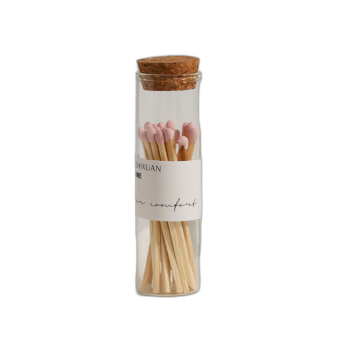 Handmade Personalized Custom Colored Matches Glass Jar Cigar Matches