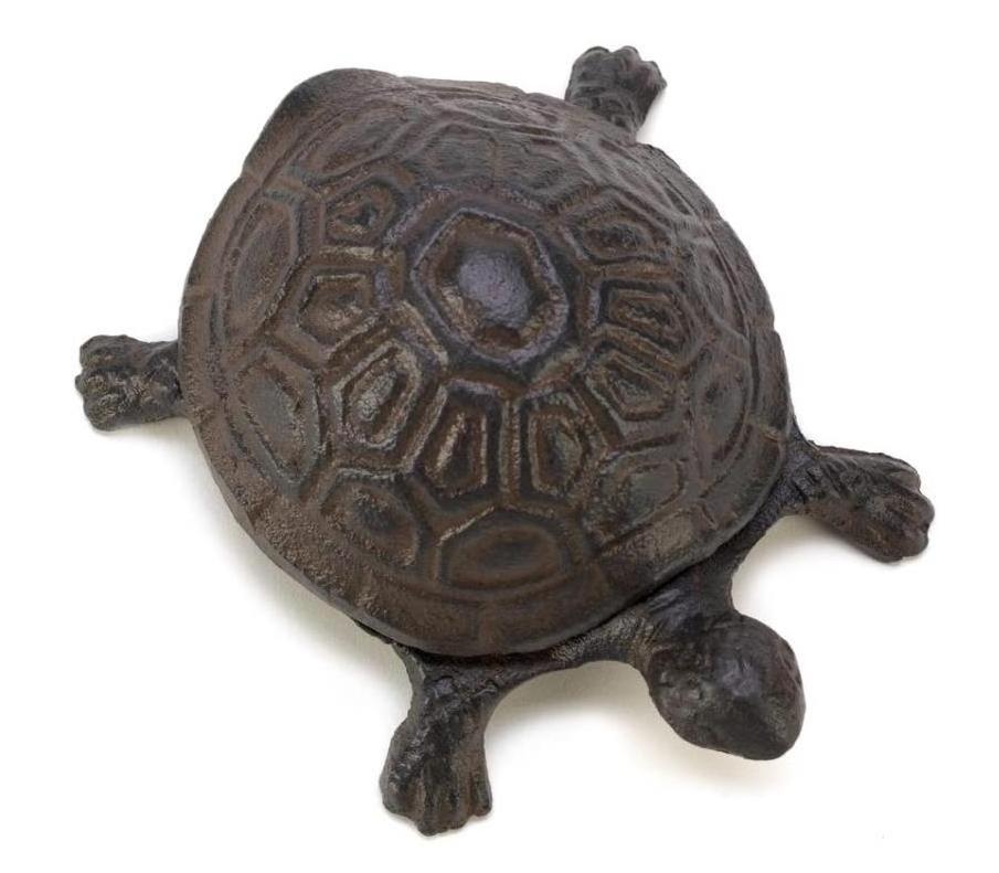 Gifts & Decor Garden Decoration Turtle Cast Iron Key Hider Outdoor Lawn Yard Polyresin Animal Figurine Sculpture Ornament Decor