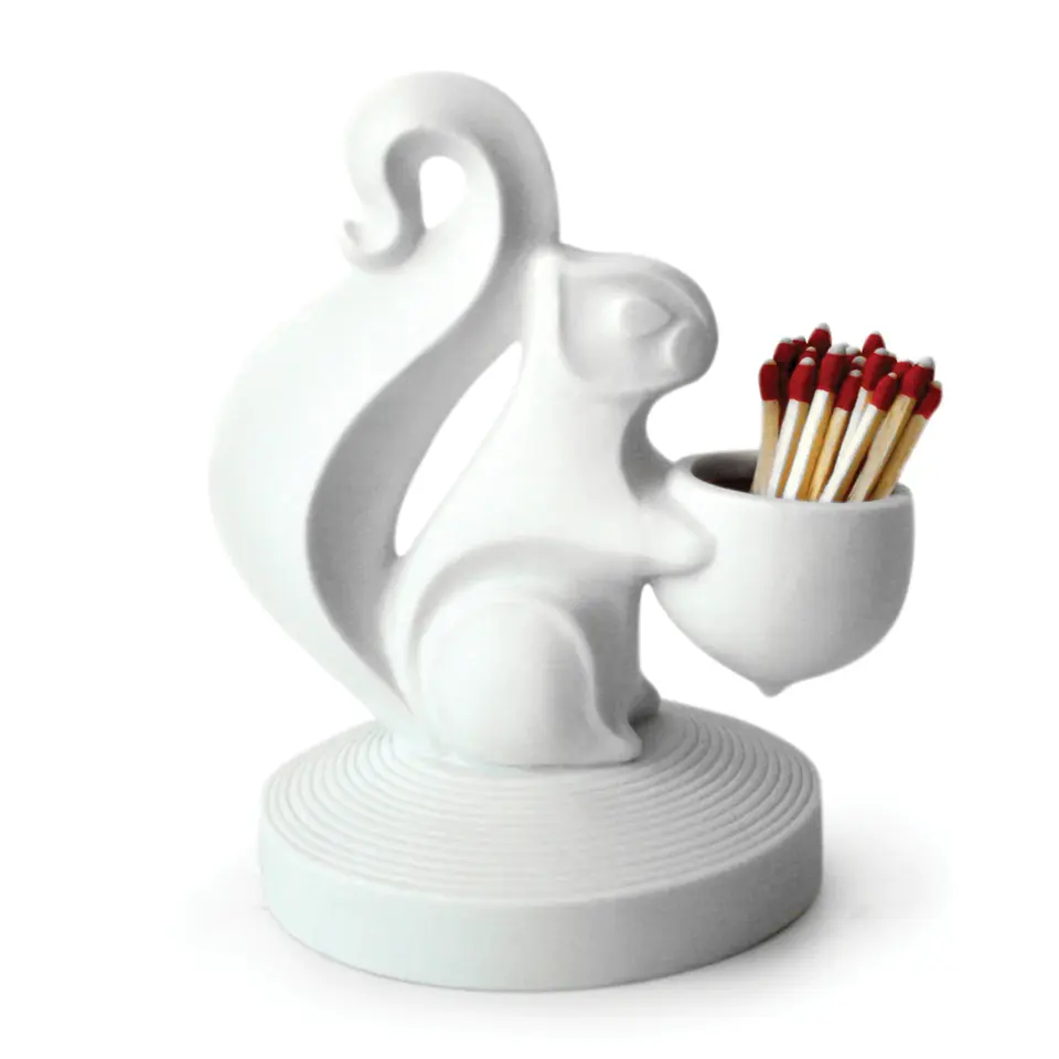 Ceramic Match Holder Jar Ceramic Squirrel Elephant Kangaroo Pipe Mohawk Ice Cream shaped Match Stick Strike Holder Match Striker