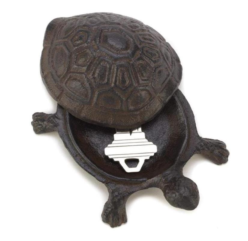 Gifts & Decor Garden Decoration Turtle Cast Iron Key Hider Outdoor Lawn Yard Polyresin Animal Figurine Sculpture Ornament Decor