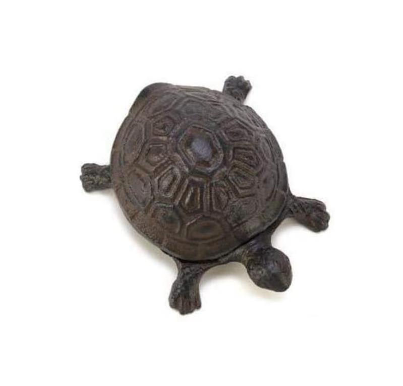 Gifts & Decor Garden Decoration Turtle Cast Iron Key Hider Outdoor Lawn Yard Polyresin Animal Figurine Sculpture Ornament Decor