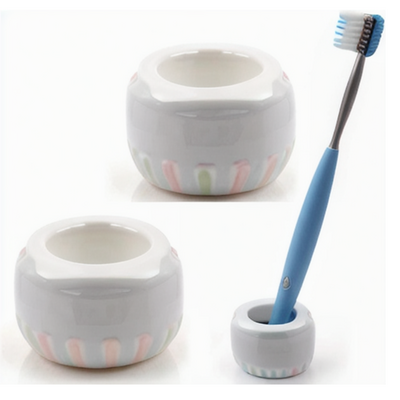 Customized Design Ceramic Handmade Colorful Tooth Brush Holder for Bathroom Razor Holders Tooth Brush Stand Office Pen holder