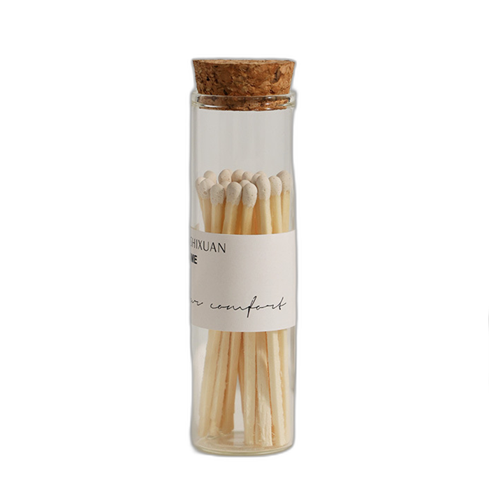 Handmade Personalized Custom Colored Matches Glass Jar Cigar Matches