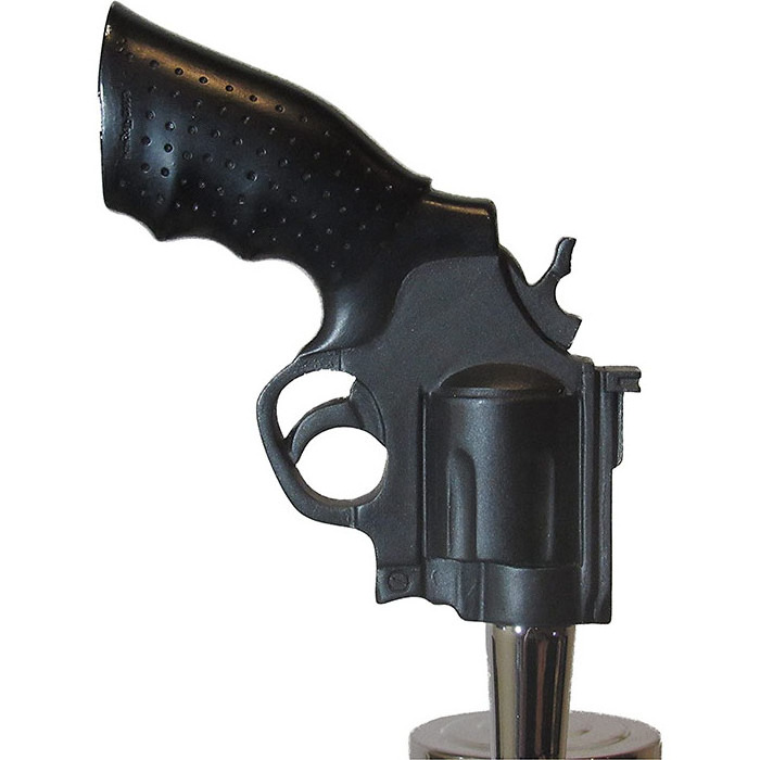 Kegerator Breweriana Gun Revolver Pistol Grip Beer Tap Handle Sports Bar