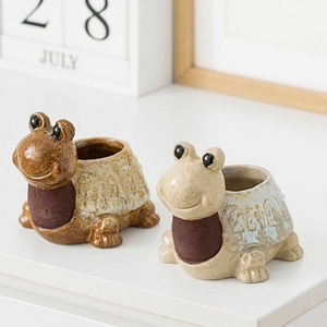 Ceramic Match Holder  Jar 2PCS Tortoise Matchstick Holder,Ceramic Match Stick And Striker,Match Striker Jar For Cute Matches