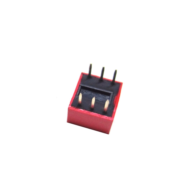 High Quality 3P Dial Switch, 3-Position Flat Dial Switch With a Pin Pitch Of 2.54MM, Red C1