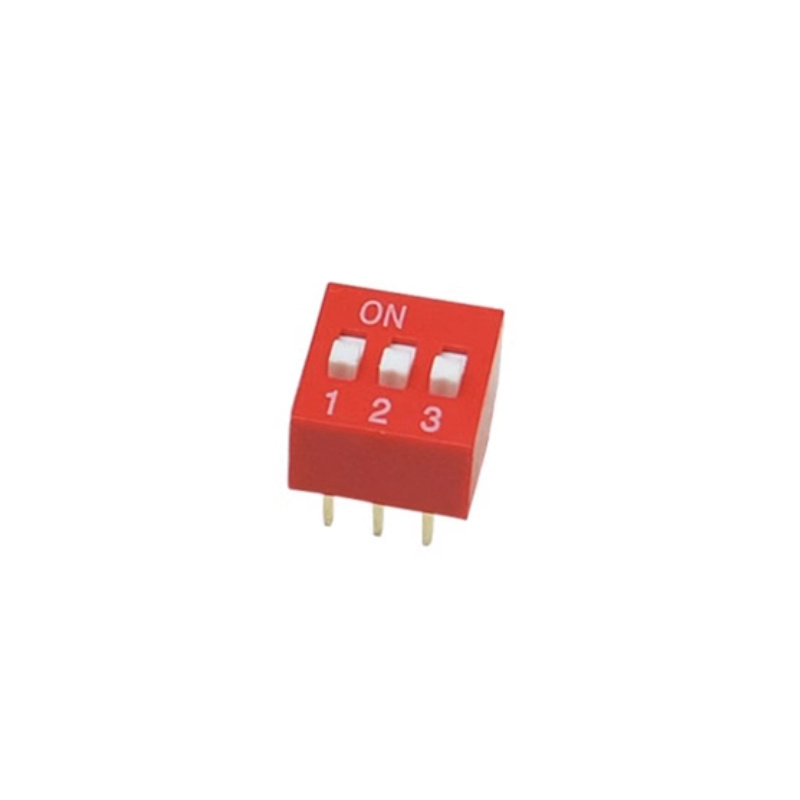 High Quality 3P Dial Switch, 3-Position Flat Dial Switch With a Pin Pitch Of 2.54MM, Red C1