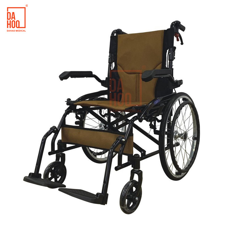 Wholesale Latest Design Aluminum Material Solid Tire Foldable Portable Manual Lightweight Pediatric Wheelchair