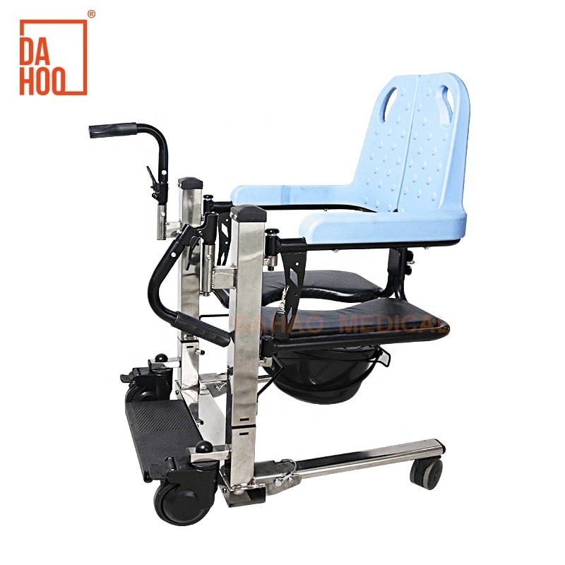 Home Use Medical Care Water Proof Electric Lift Commode Patient Transfer Chair From Bed to Wheelchair for Old people