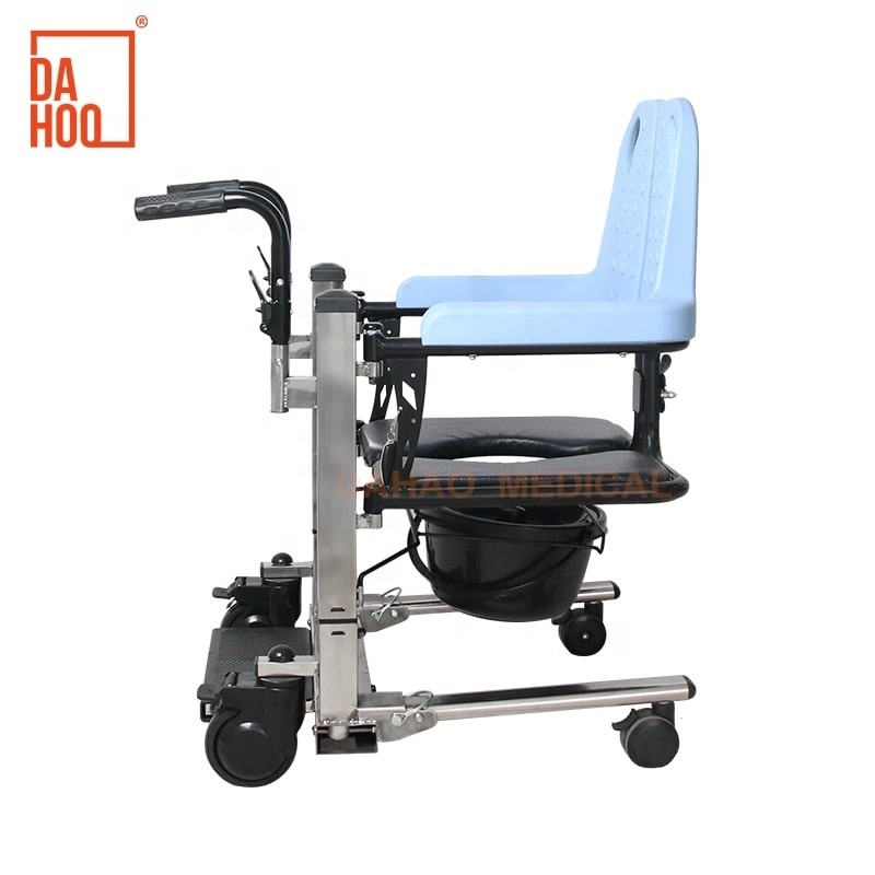 Home Use Medical Care Water Proof Electric Lift Commode Patient Transfer Chair From Bed to Wheelchair for Old people