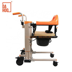 4 in 1 Water Proof Electric Transfer Chair Commode Wheelchair Patient Elderly LiftTransport Chair for Bathroom Shower