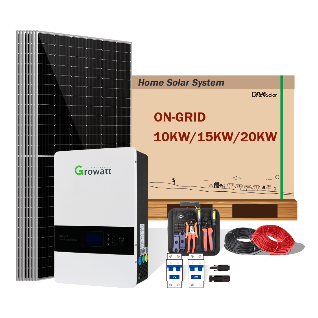 Home Solar Panels System 3KW 5KW 10KW 15KW 20KW Solar Power Generator kits