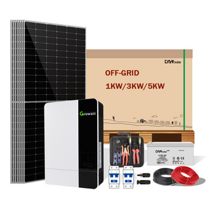 Complete solar mounting system roof 1kw 3kw 5kw off grid solar power system for houses