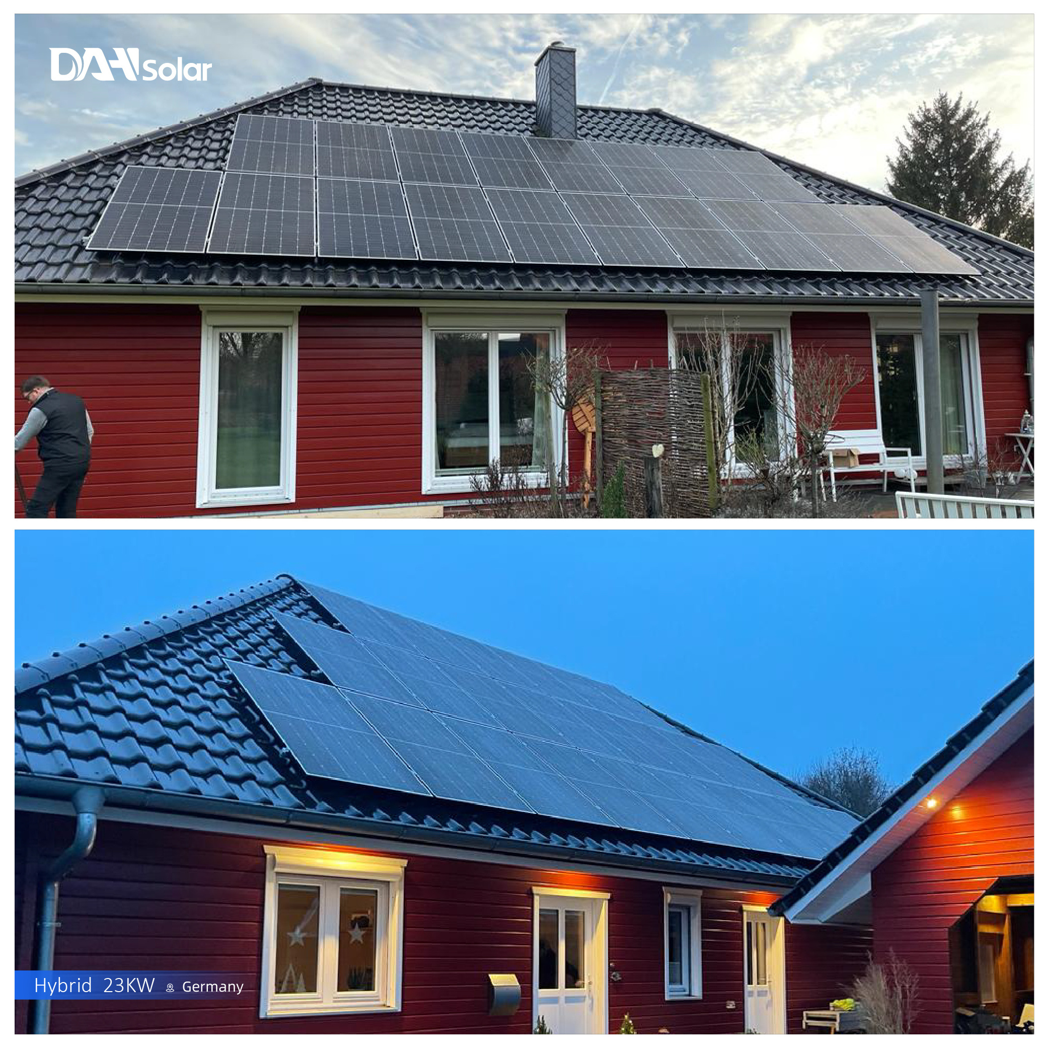 DAH Solar Power Energy Storage System 3kw 5kw 6kw 8kw 10kw House Solar Panel Complete Kit 6kw