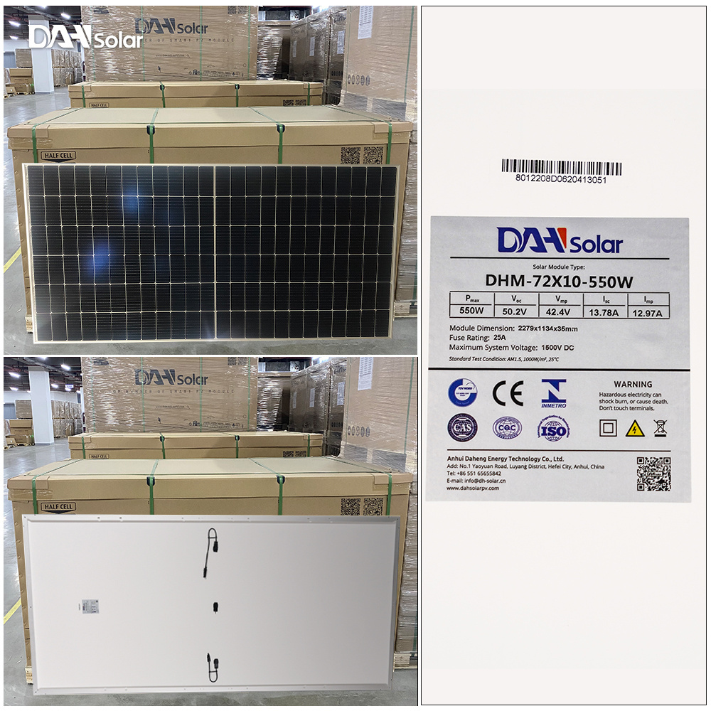 Europe warehouse 550w 560w solar panel cells 182mm monocrystalline 500 watt solar pv panel