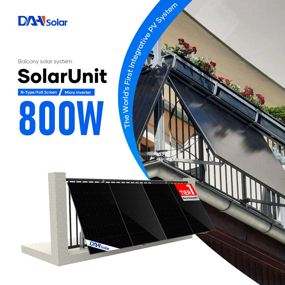 DAH Solar system kit panels with micro inverter 600w 800 w solar unit