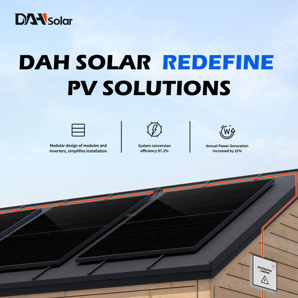 DAH Solar system kit panels with micro inverter 600w 800 w solar unit