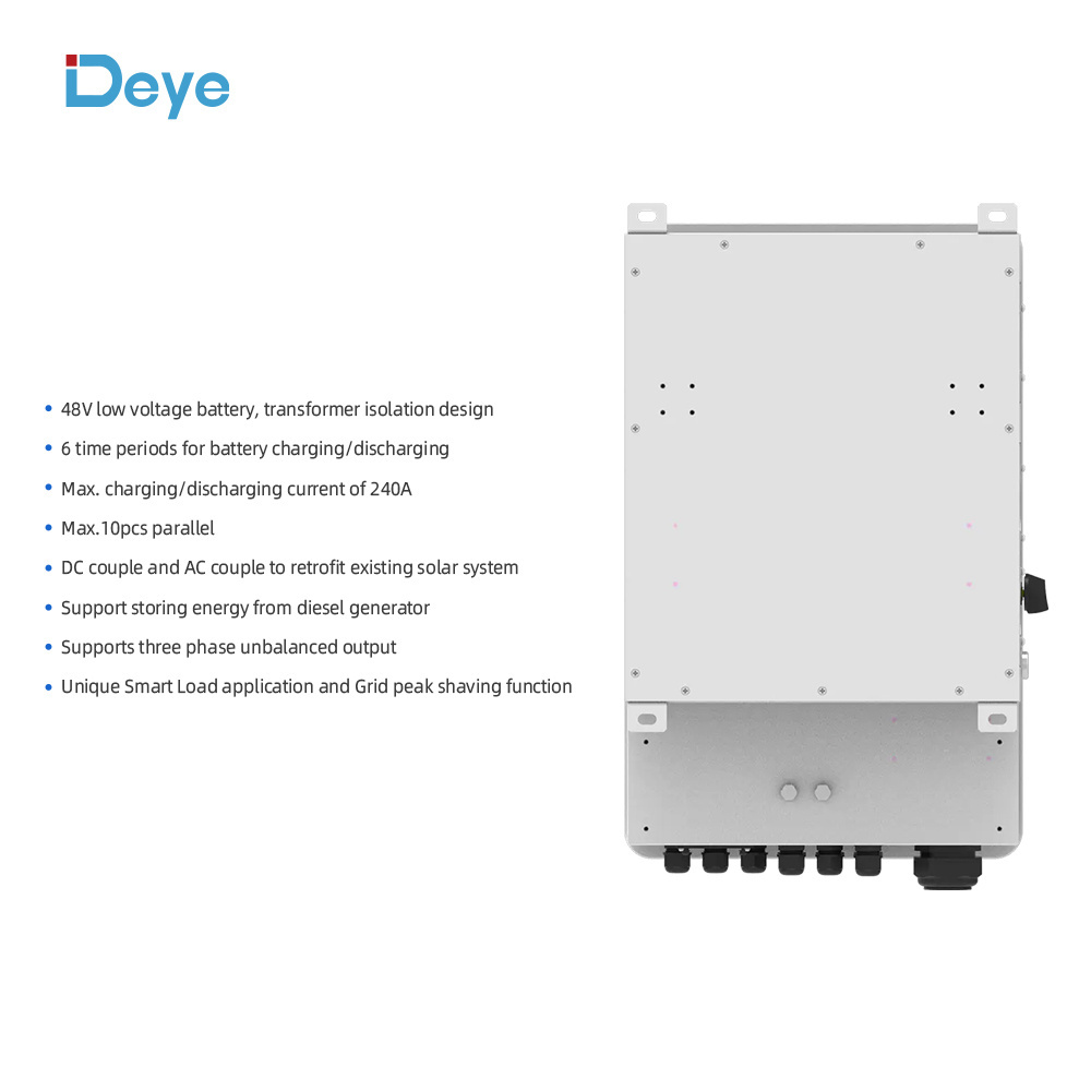 Cheap price high quality on grid off grid hybrid inverter power supply, deye solar hybrid inverter