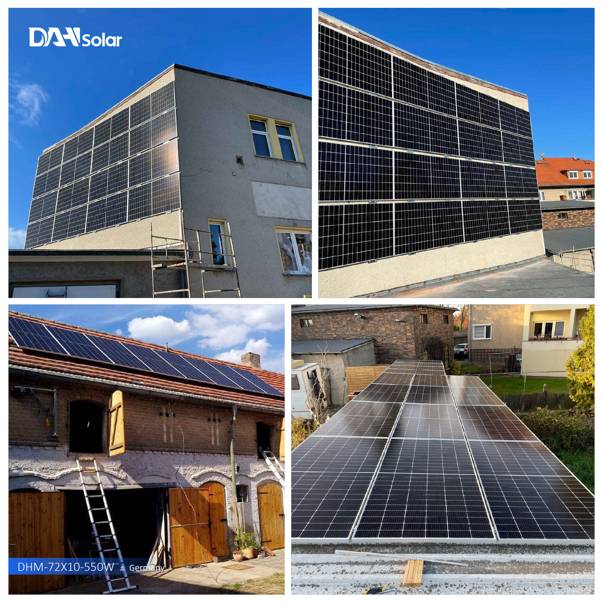 DAH Home Photovoltaic Kit 15kw 20kw 50kw 3kw 5kw 10kw Hybrid System Solar For Residential