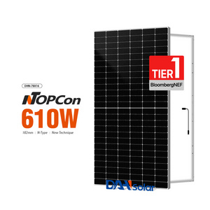 DAH CE /INMETRO N Type Solar Panel 600w 610w 620w 625w 182mm Mono Panel Solar De 500w