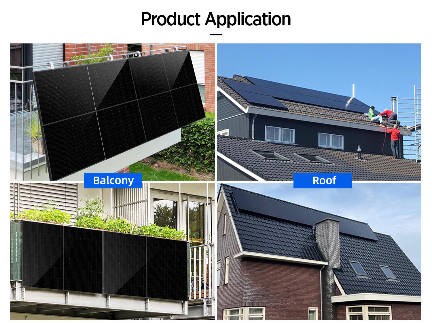 Solar Kit Easy Installation Balcony or Ground Plug and Play Set Home Balcony Solar Kit 800W Solar System