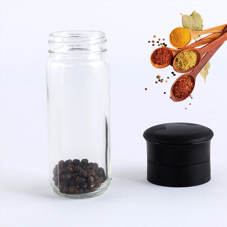 Cheap portable ceramic disposable salt and pepper grinders plastic, Cheap mini bottle salt pepper grinder 100ml