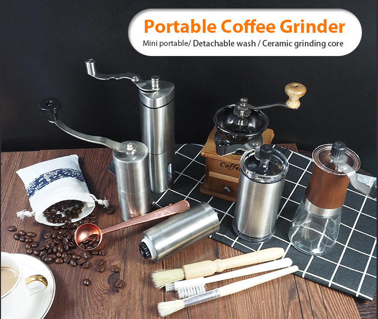 Wholesale Roundmanual coffee grinder conical burr mill molino de cafe, hgih quality molinillo de cafe