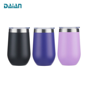 Wholesale wine glasses thermal cup insulated travel mug with logo