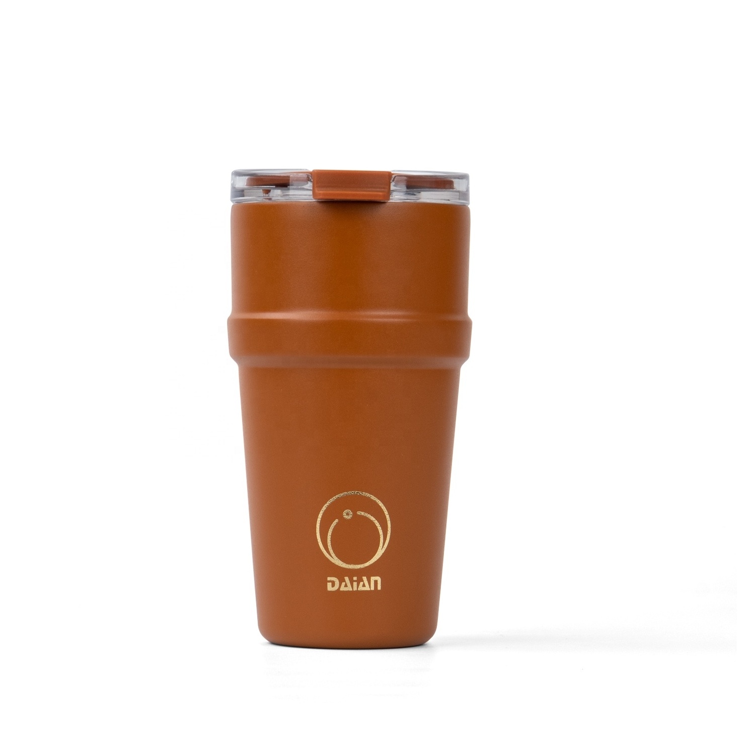 20oz & 26oz Stainless Steel ICED Coffee Travel Tumbler Leakproof with Handle and Flip Straw Lid Classic Design for Camping