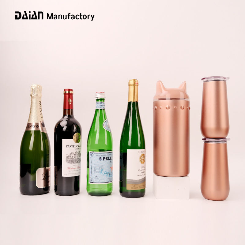 DAIAN 2022 New Products CATIAO Design Double Wall Vacuum Suitable 750ml Bottle Ice Cooler Champagne Wine Chiller Bucket