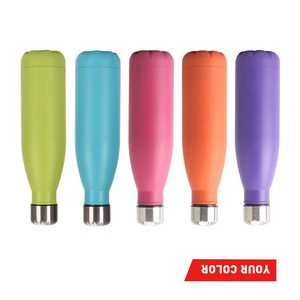 500ml Cola Shape Double Wall Insulated Vacuum Stainless Steel Water Bottle