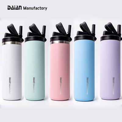 Design Patent Colourful 20oz Stainless Steel Vacuum Insulated Sublimation Sport Hydro Water Bottle with Wide Mouth