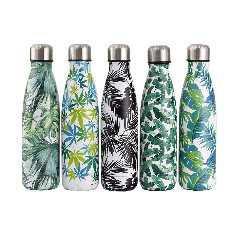 500ml Double Wall Stainless Steel Insulated Thermal Water Bottle Flask with Logo