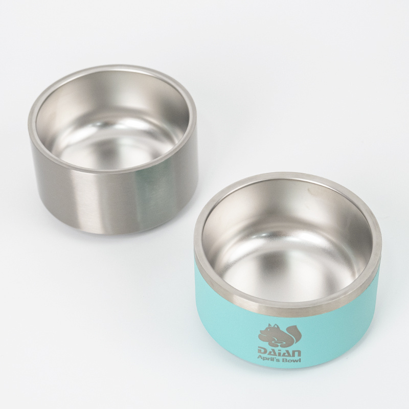 Wholesale Great Promotion for 18oz 32OZ 64OZ  Double Wall  Vacuum Insulated Stainless Steel Dog Bowl Pet Feeder Bowls for Pet