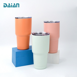 30 oz Tumbler with Handle Wholesale Glitter Tumbler With Straw Double Wall Cup Thermal